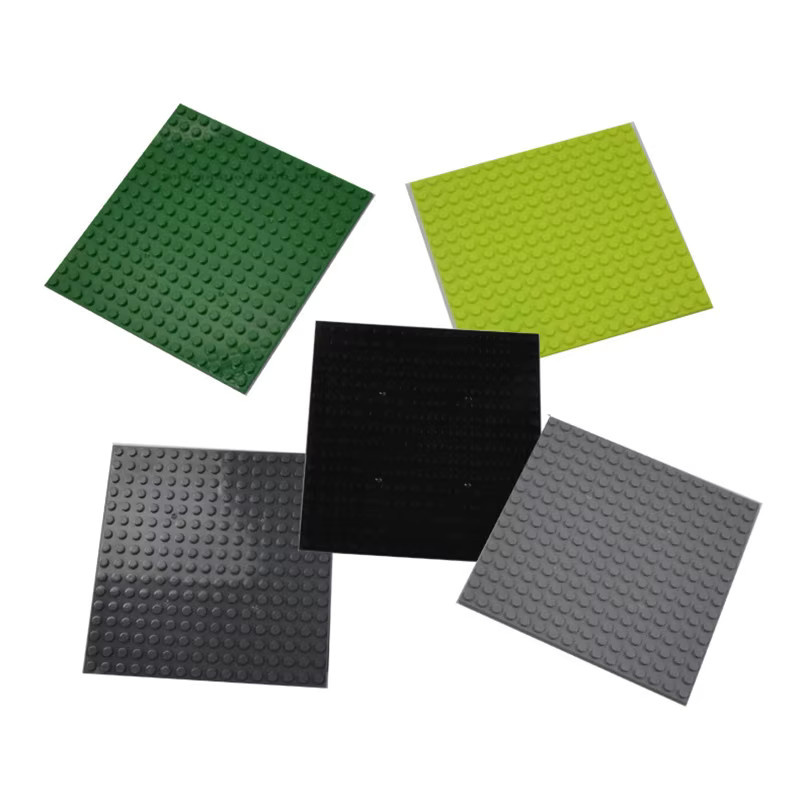 Supfy Bausteine Grundplatte, 4-teiliges Set, 16x16 Noppen, Grün, Bunt / Mehrfarbig - Bild 3