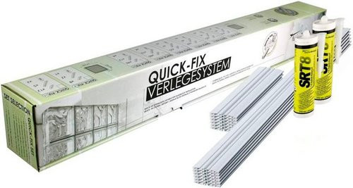 Fuchs Design Verlegesystem aus Kunststoff in Weiss, Breite: 20 cm, Länge: 97,5 cm - Bild 1