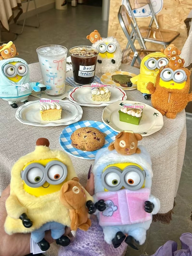 52toys Minions Bob&Tim Good Friend Universal Studios Blind Box, Vinyl Plüschpuppenanhänger - Bild 2