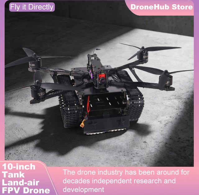 B-CUBE 10-Zoll FPV Drohnen-Rahmenkit aus Kohlefaser in Schwarz für Land-Luft Rennquadcopter mit Unterstützung für INAV Beatflight H743 F745 Flugsteuerung - Bild 1