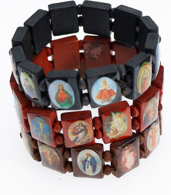 Aogue Rosenkranz Armband, Holz, Klassisch - Bild 1