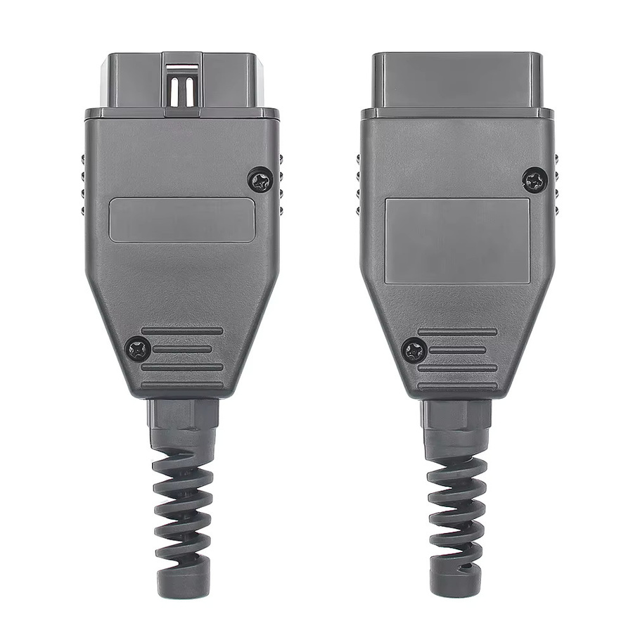 JFIND DIY Universelles 16-Pin OBD2 Verlängerungskabel OBDII Stecker auf Buchse für Kfz-Diagnose in Schwarz - Bild 2
