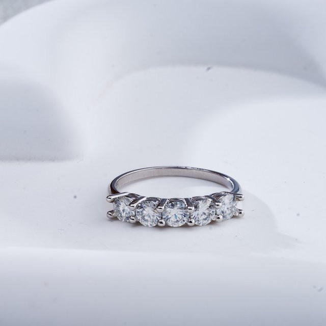BIJOX STORY Moissanit-Ring, 925 Silber, Unisex - Bild 1