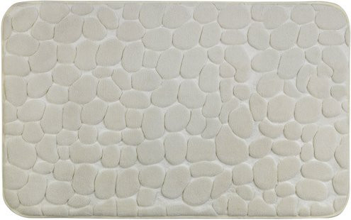 WENKO Badematte Pebbles in Beige, rechteckig, B/T: 80 x 50 cm - Bild 1