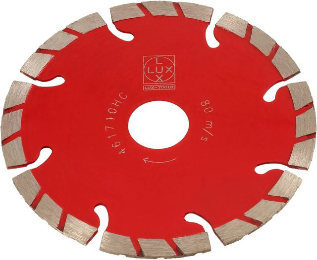 LUX-TOOLS Diamant-Trennscheibe Turbo in Rot, Durchmesser: 115 mm - Bild 1