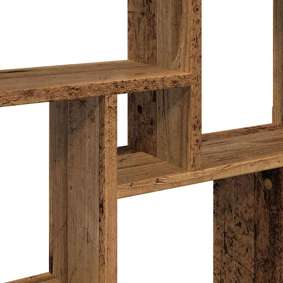 vidaXL Würfelregal in Altholz-Optik braun aus Holzwerkstoff, B/T/H: 78 x 15 x 93 cm - Bild 3
