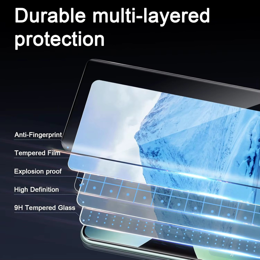 Xiaomi Redmi Note 14 Pro Displayschutzglas aus gebogenem Glas, transparent, 1-4 Stück - Bild 4