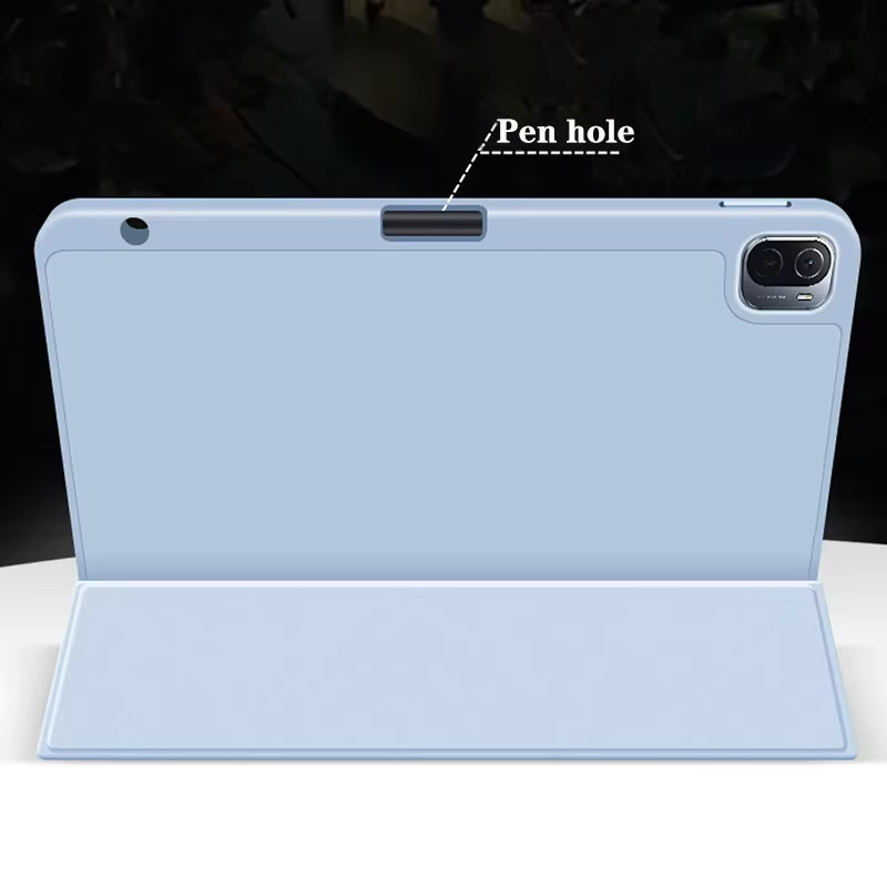 Xiaomi Redmi Pad SE2 11 Zoll 2025 Silikon Schutzhülle mit Stifthalter in Grün oder Blau - Bild 4