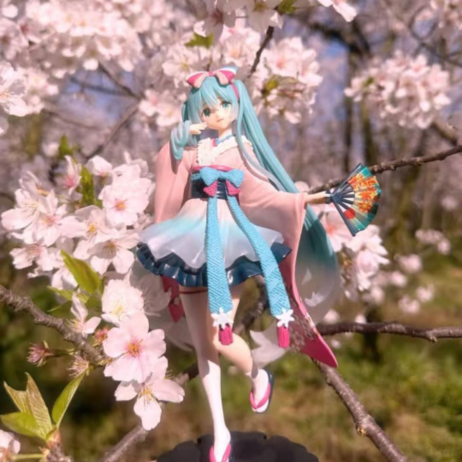 Yiran toy 1 Hatsune Miku Kimono Figur Kirschblüte PVC Modell 20cm - Bild 2