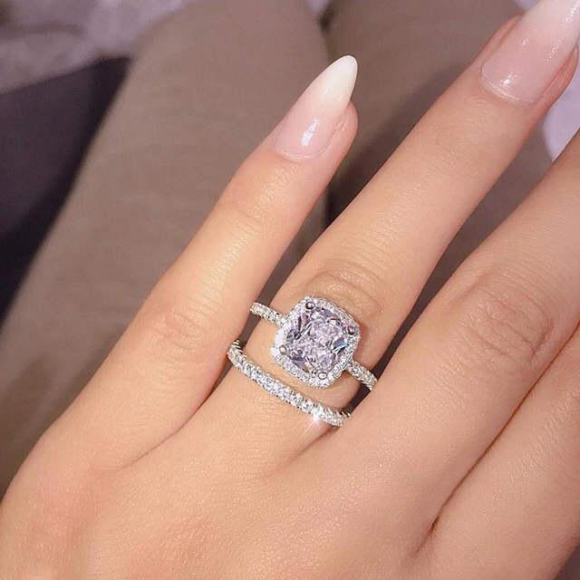 YIRAN Jewelry Ring 925 Silber, Kristall, Damen - Bild 1