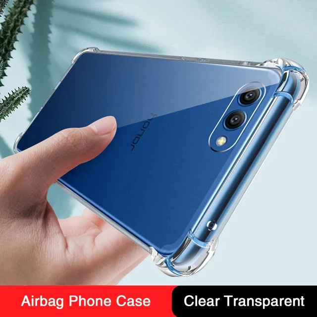Stoßfeste Silikon-Handyhülle mit Airbag-Schutz für Huawei Honor View 10, View 10 und V10 in Transparent - Bild 1