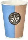STARPAK Trinkbecher To Go von Papstar in Blau und Braun - Bild 1