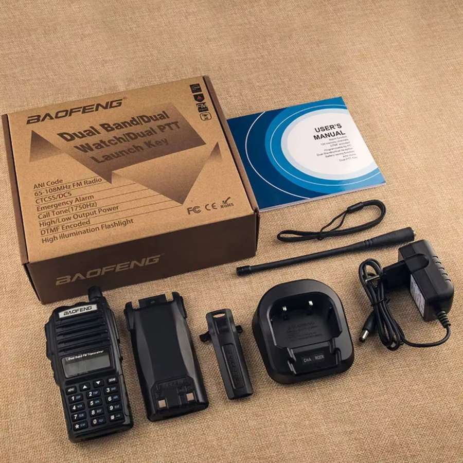 BAOFENG UV-82 Dual-Band Walkie-Talkie in Schwarz mit hoher Leistung und Geräuschunterdrückung - Bild 2
