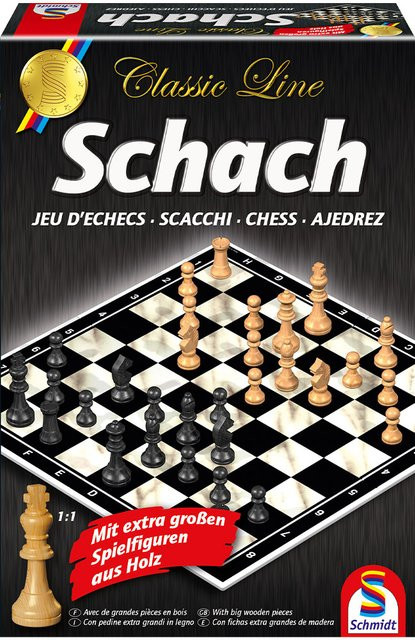 Schmidt Spiele Classic Line Schach Strategiespiel Holz ab 9 Jahren - Bild 1