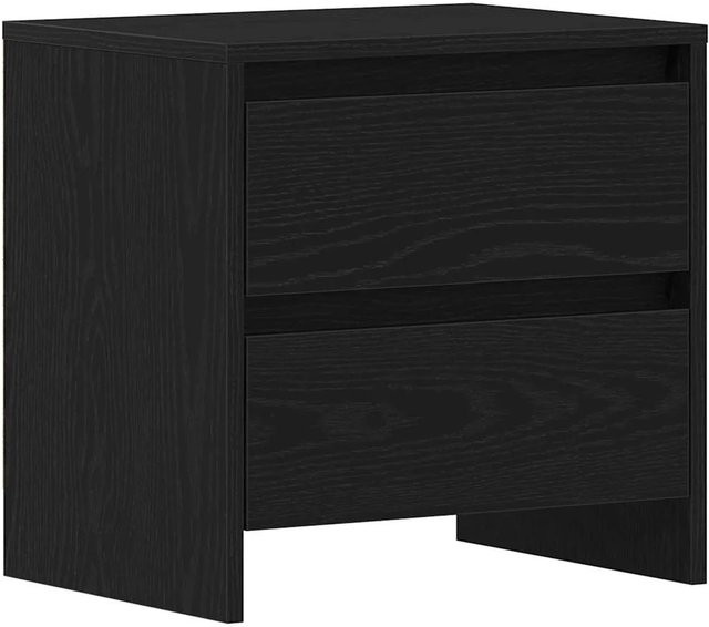 vidaXL Nachttisch in Schwarz und Eichen-Optik aus Holzwerkstoff, B/T/H: 45 x 34 x 44,5 cm - Bild 1