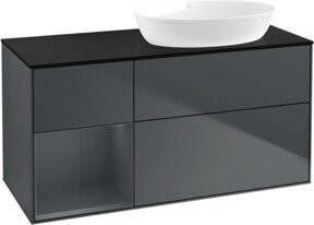 V&B Waschtischunterschrank Finion mit Wandbeleuchtung, Breite: 120 cm, Tiefe: 50,1 cm, Höhe: 50,1 cm, lackiert - Bild 1