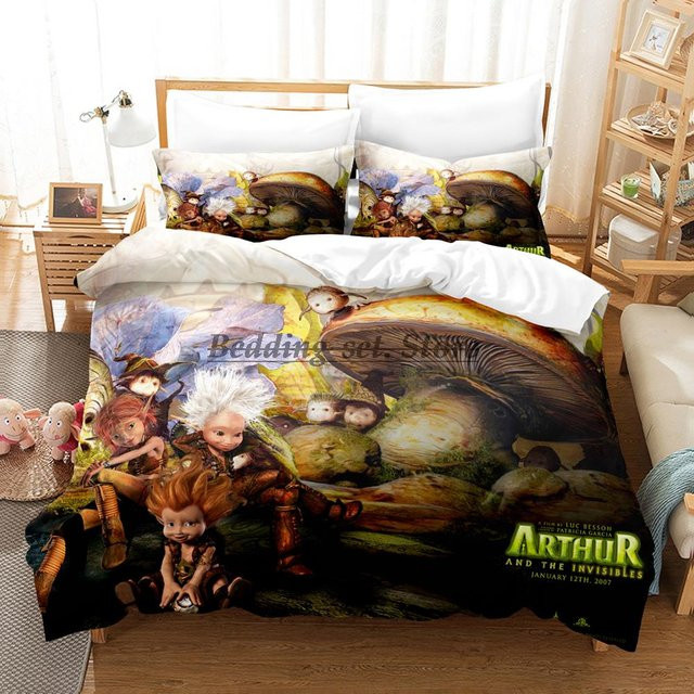 Arthur Und Die Minimoys Bettwäsche-Set aus Mikrofaser mit Motiv, Mehrfarbig, B/H: 135 x 200 cm - Bild 1