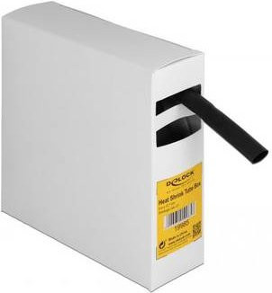 Delock 19985 Schrumpfschlauch Schwarz Durchmesser: 12,7 mm Schrumpfrate 3:1 - Bild 1