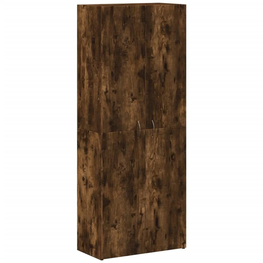 vidaXL Aktenschrank aus Holzwerkstoff in Räuchereiche, Farbe Braun, B/T/H: 60 x 32 x 153 cm - Bild 2