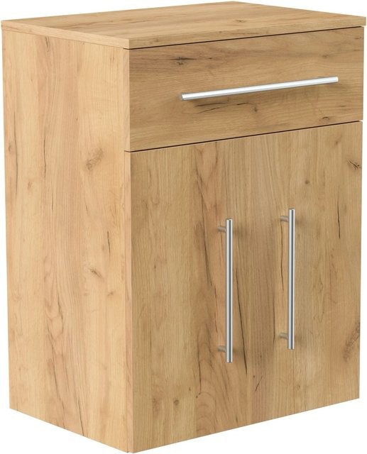 Posseik Badmöbel Levana XL Weiß Hochglanz mit Soft-Close-Türen und Regalböden - Bild 1