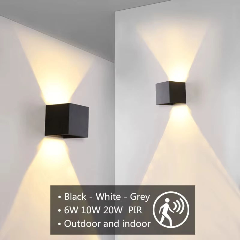 TRAZOS Wandlampe mit Bewegungssensor aus Aluminium und Acryl in Weiß für Flur, Küche und Schlafzimmer - Bild 4