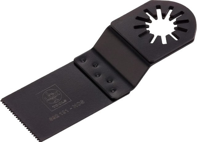 LUX-TOOLS Tauchsägeblatt für Multitool zum Schneiden von Holz und Kunststoff, Schwarz, Breite: 32,5 mm, Höhe: 40 mm - Bild 1
