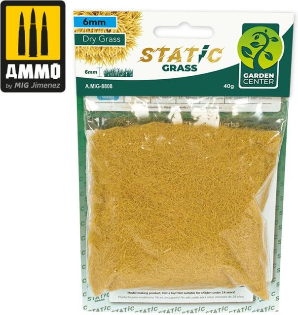 AMMO by MIG Jimenez Static Grass - Dry Grass, 6mm, Gelb, Natur, Zubehör - Bild 1