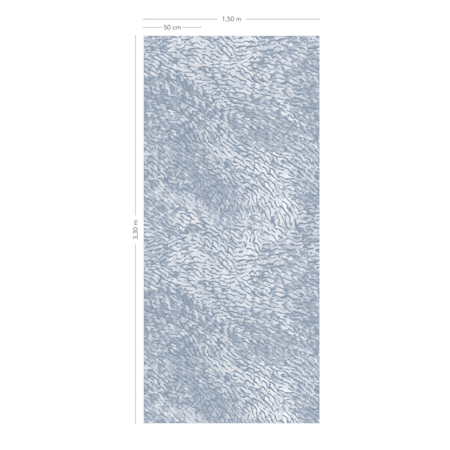Isidore Leroy Mural Cascade Minéral Wandtattoo in Blau mit abstraktem Design und Textur - Bild 2