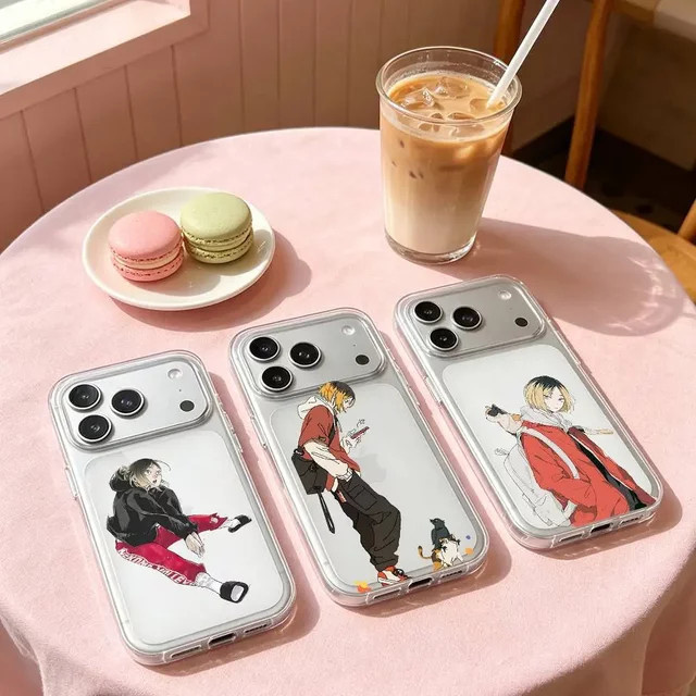 Transparente Handyhülle mit Anime Kenma Kozume Motiv für iPhone 17 16 15 14 13 12 11 Pro Max Plus X XR XS Max Air kompatibel - Bild 1