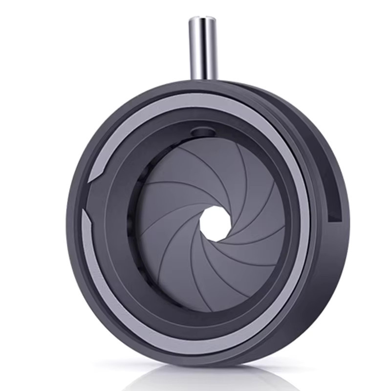 VBNM Manueller Zoom-Kondensator mit optischer Iris-Membran und 10 Klingen für Kamera-Mikroskop-Adapter, Schwarz, Einstellbare Blende 1–12 mm - Bild 2