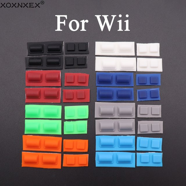 XOXNXEX Ersatzset für Nintendo Wii Konsole: Rutschfeste Gummipads, Staubschutzstecker und Schraubabdeckungen in 1-10 Sets - Bild 1