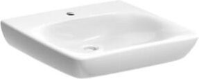 Geberit Waschtisch Renova Comfort aus Keramik in Weiß mit Hahnloch und ohne Überlauf, B/T: 55 x 55 cm - Bild 1
