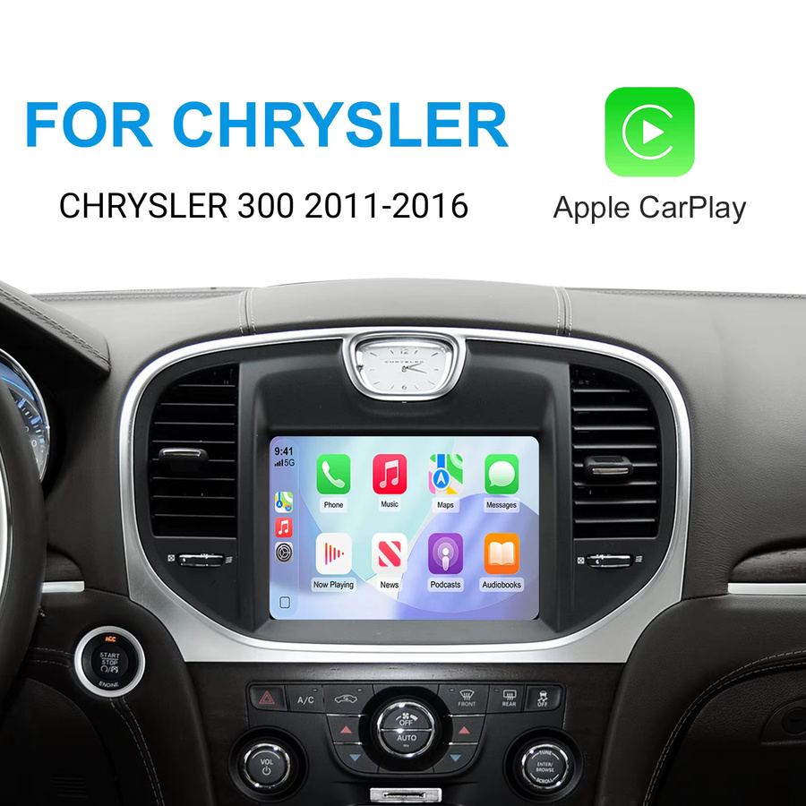 Ezonetronics Wireless CarPlay und Android Auto Nachrüstsatz Decoderbox für Chrysler 300-Serie 2011–2016 in Schwarz - Bild 5