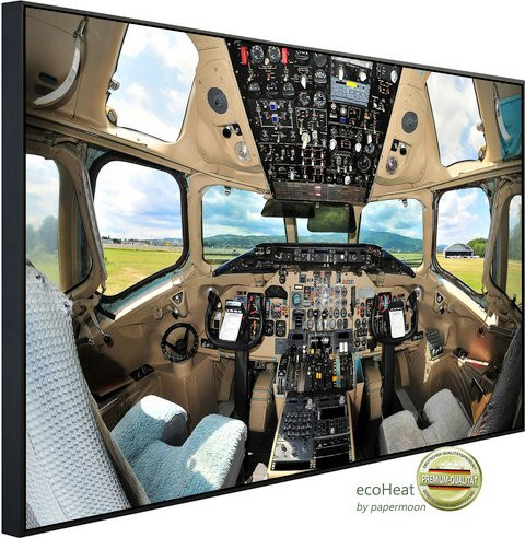 papermoon Infrarotheizung EcoHeat Cockpit mit Matt-Effekt in Bunt, App-Steuerung und Überhitzungsschutz - Bild 1