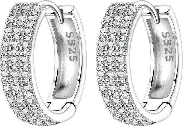 CYCUFF Creolen-Ohrring, 925 Silber, Zirkonia, Damen - Bild 1