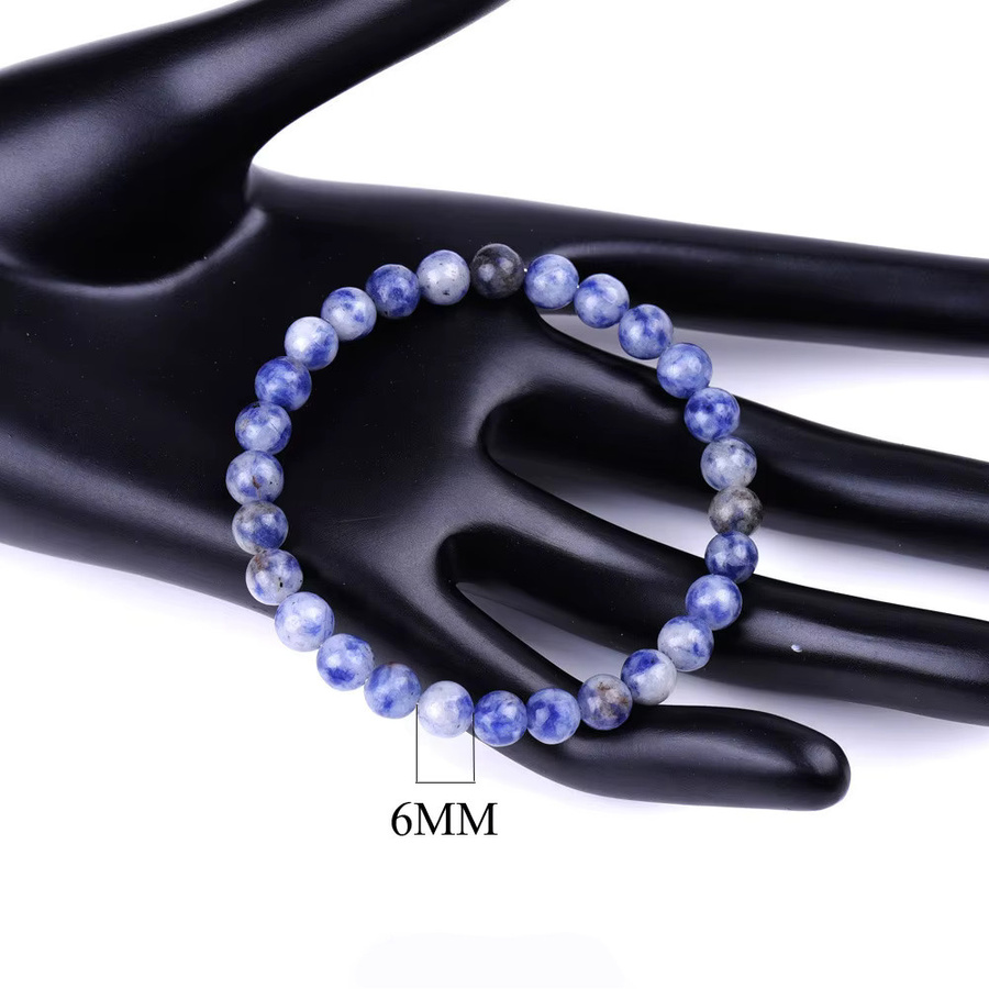 Noter Armband, Sodalith-Steinperlen, blau, Unisex - Bild 2