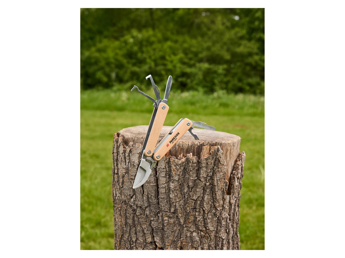 PARKSIDE Garten-Multi-Tool HG13011 Fan Edition 8-in-1 aus Edelstahl und Holz - Bild 2