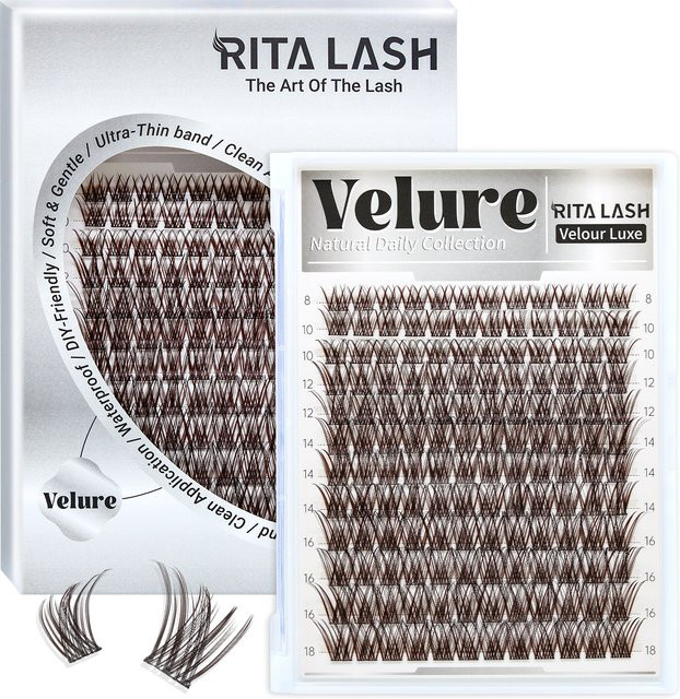 RITALASH Wimpernkollektion, Dunkelbraun, 144 Stück - Bild 1