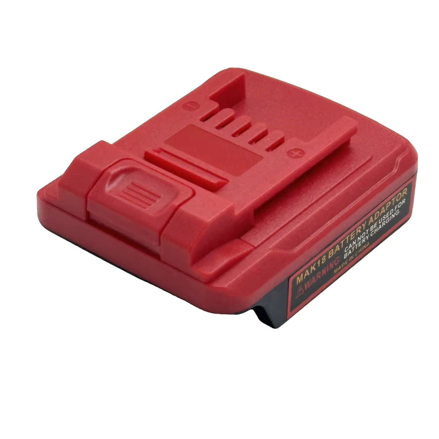 Akku-Adapter-Konverter für Makita 18 V Lithium-Akkus zur Nutzung mit Einhell 18 V Li-Ion Elektrowerkzeugen in Rot - Bild 2