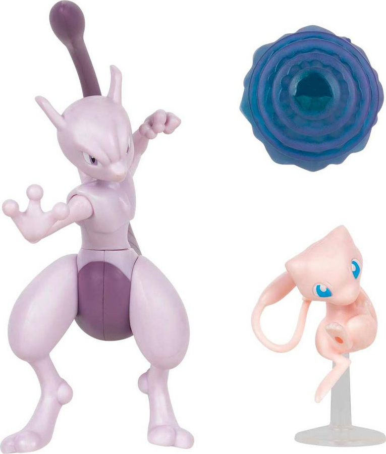 Jazwares Pokémon Mewtwo & Mew, Figuren, 2-teiliges Set - Bild 1