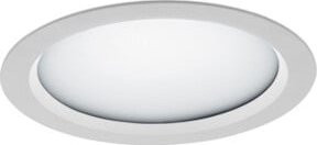 LTS Licht & Leuchten LED-Einbaudownlight VTFM-R 101.830 in Weiß mit Konverter, Warmweiß 3000K, IP44 rund - Bild 1