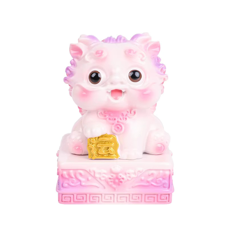 Kreatives Pixiu Jade Siegel Ornament in Gelb als dekoratives Cartoon Desktop-Accessoire - Bild 3