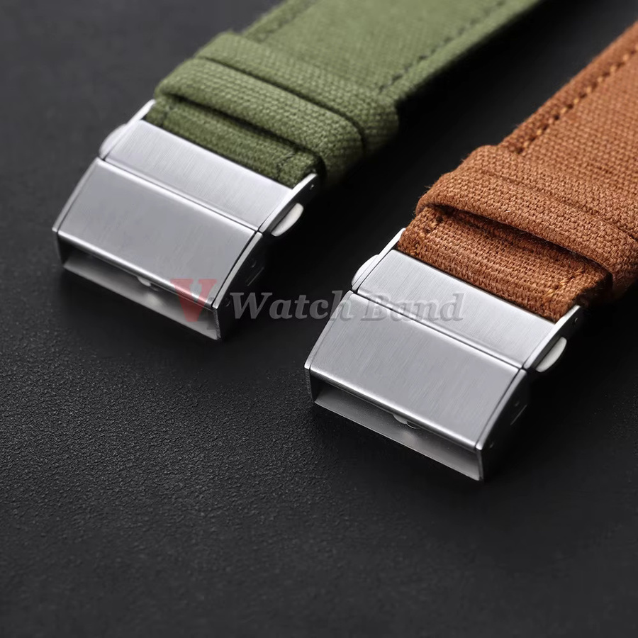 Uhrenarmband Nylon, Faltschließe, Edelstahl, Herren - Bild 1