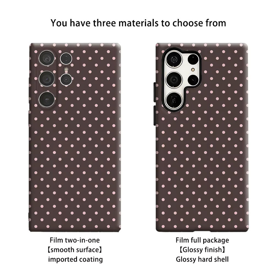 Aurbe Handyhülle für Samsung Galaxy S26 S25 S24 S23 Ultra Plus HD Hard Case in Mauve Dot Drift - Bild 2