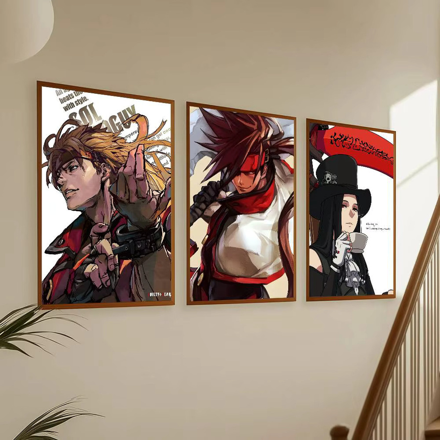 Wasserfestes Guilty Gear Anime-Poster mit Aufkleber-Funktion, Mehrfarbig, B/H: 15,0 x 15,0 cm - Bild 3