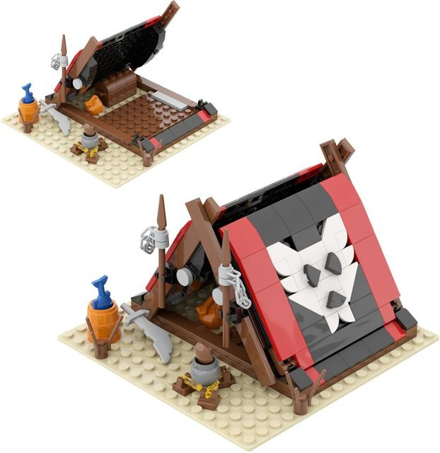BRICKPANDA Ritter Mittelalterliche Militärbausteine Soldaten Figur Zubehör, ab 14 Jahren - Bild 1
