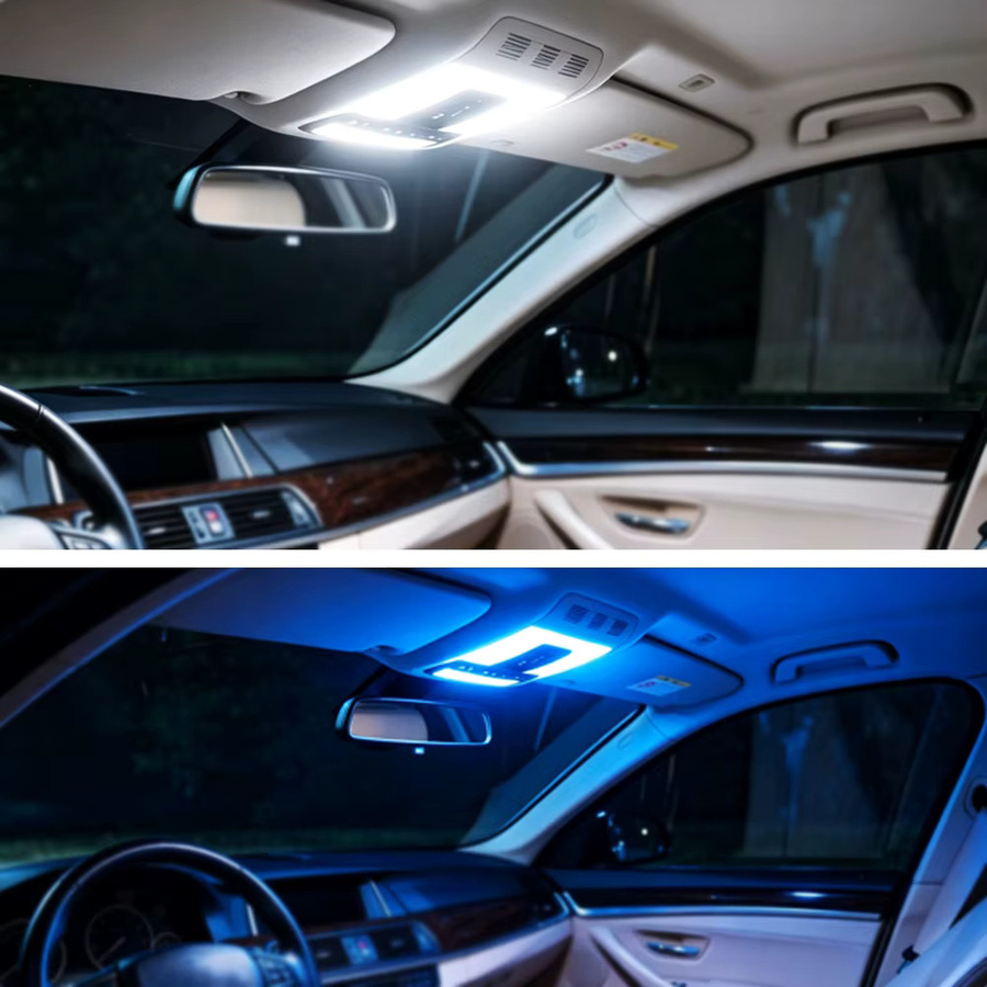 LED-Innenbeleuchtungs-Kit für Jeep Compass 2018-2023 in Eisblau und Weiß - Bild 6