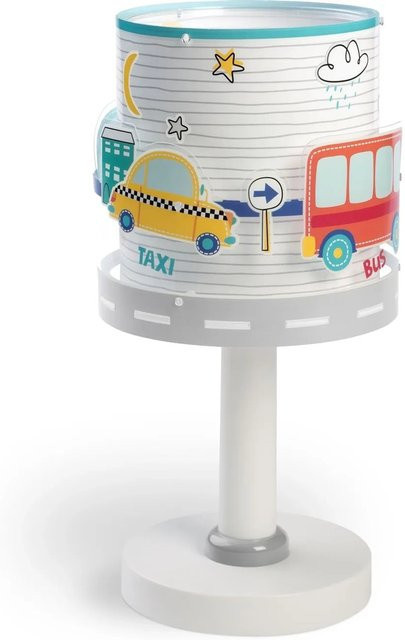 Dalber LED Tischlampe als Nachtlicht für Kinder mit Flugzeug- und Auto-Motiven in Mehrfarbig und Transparent - Bild 1