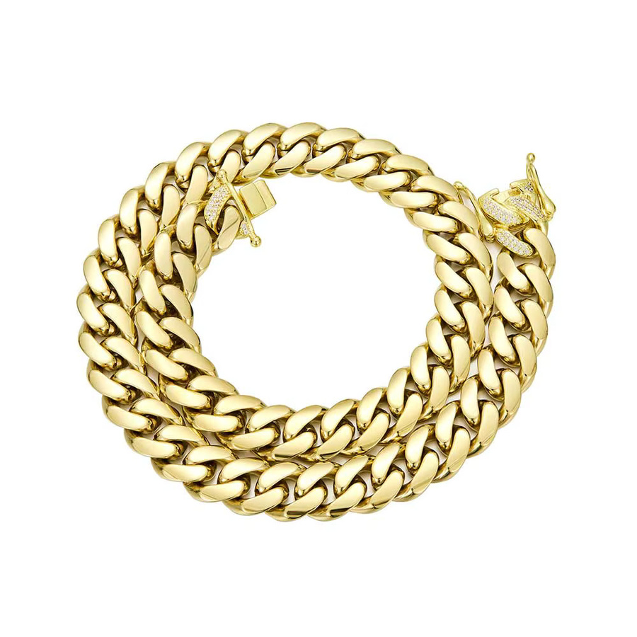 ESKEEM Armband Edelstahl, 14K Vergoldet, Zirkonia, Herren - Bild 1
