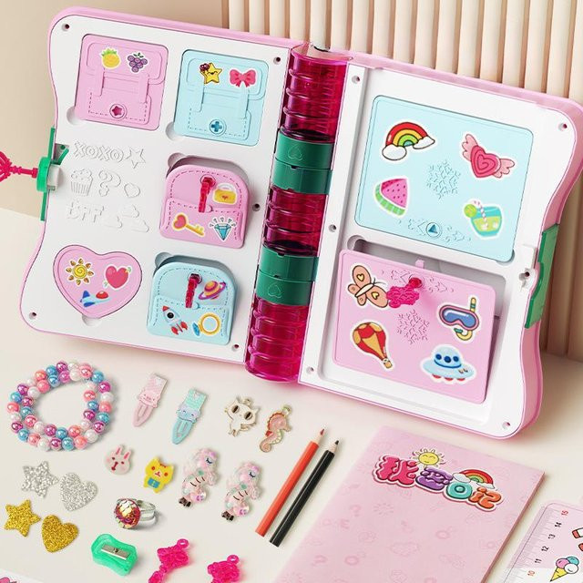 Fashnics Schmuck-Make-up-Set, Magisches Buch Überraschungsbox, pink - Bild 1